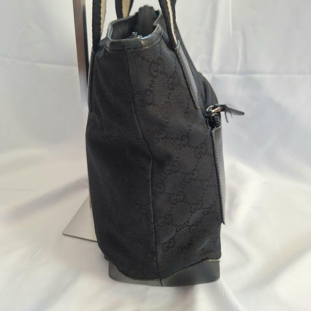 GUCCI / グッチ GG柄 トートバッグ ハンドバッグ シェリーライン 黒