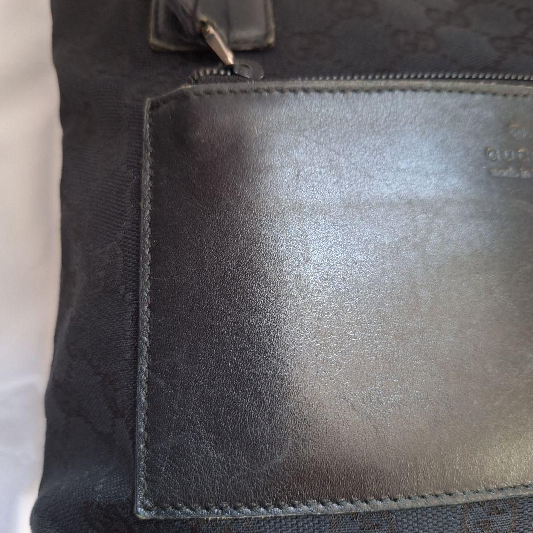 GUCCI / グッチ GG柄 トートバッグ ハンドバッグ シェリーライン 黒