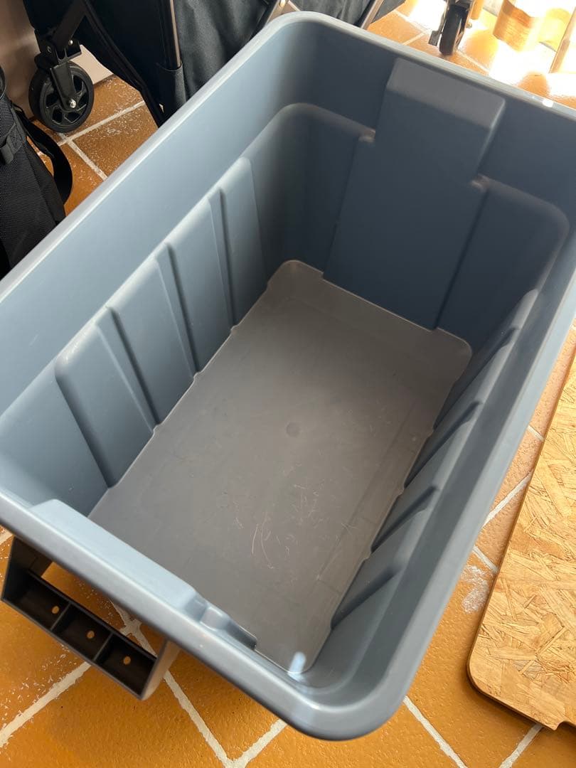 旧ロゴ THOR 収納ボックス グレー 75L 天板付き