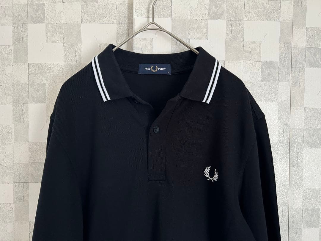 新品未使用✨フレッドペリー M3636 黒 長袖ポロシャツ Sサイズ
