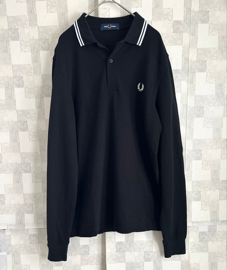 新品未使用✨フレッドペリー M3636 黒 長袖ポロシャツ Sサイズ