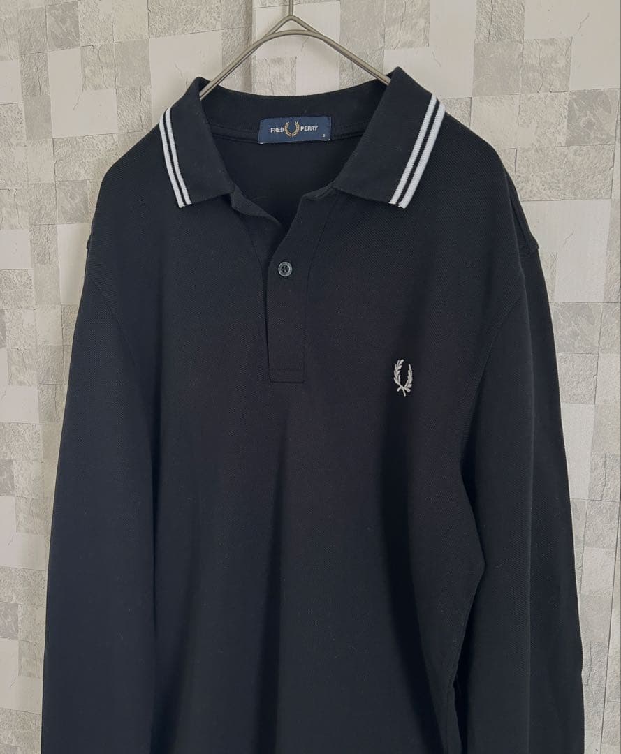 新品未使用✨フレッドペリー M3636 黒 長袖ポロシャツ Sサイズ