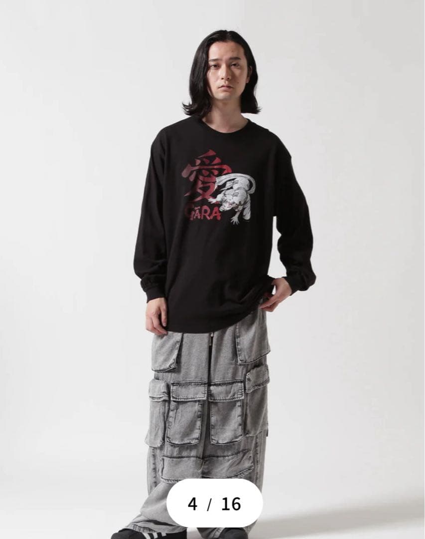 FLAGSTUFF GARA グラフィック NARUTO 我愛羅 長袖カットソー