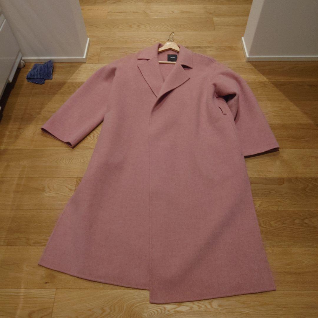 Theory ピンク ロングコート S