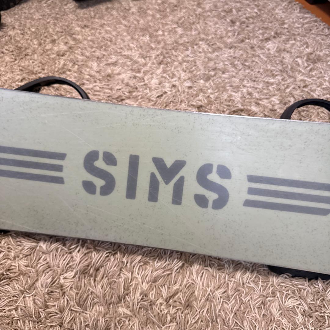 【ほぼ新品級】豪華スノーボードフルセット SIMS×FLUX ケース付 早い者勝