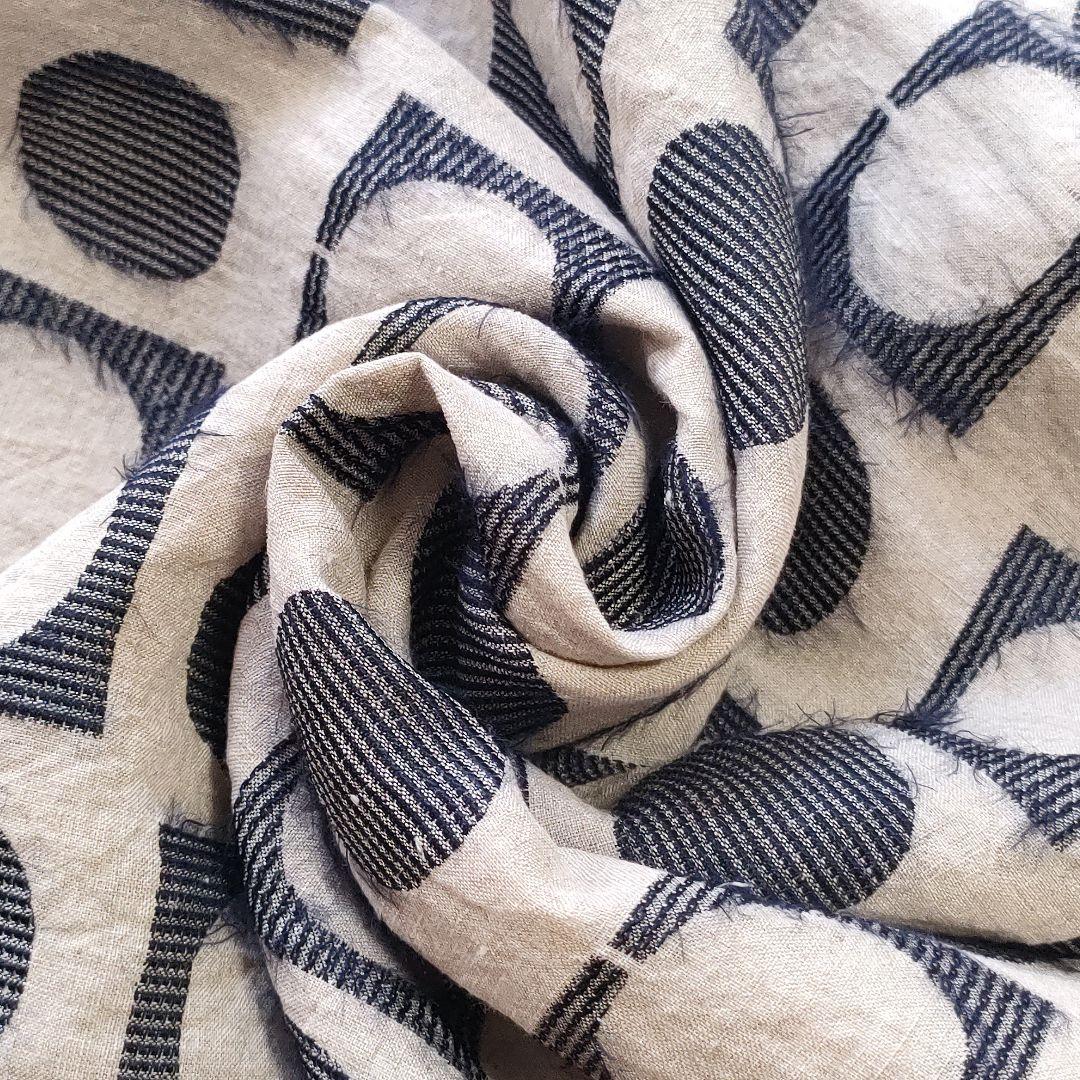 タグ付き✨ミナペルホネン　luna　リネン×シルク　アシンメトリーワンピース