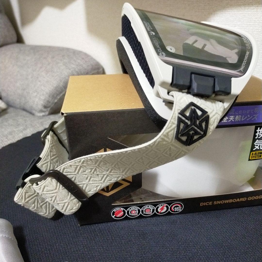 DICE グッドマン　ゴーグル ライトグレーミラー