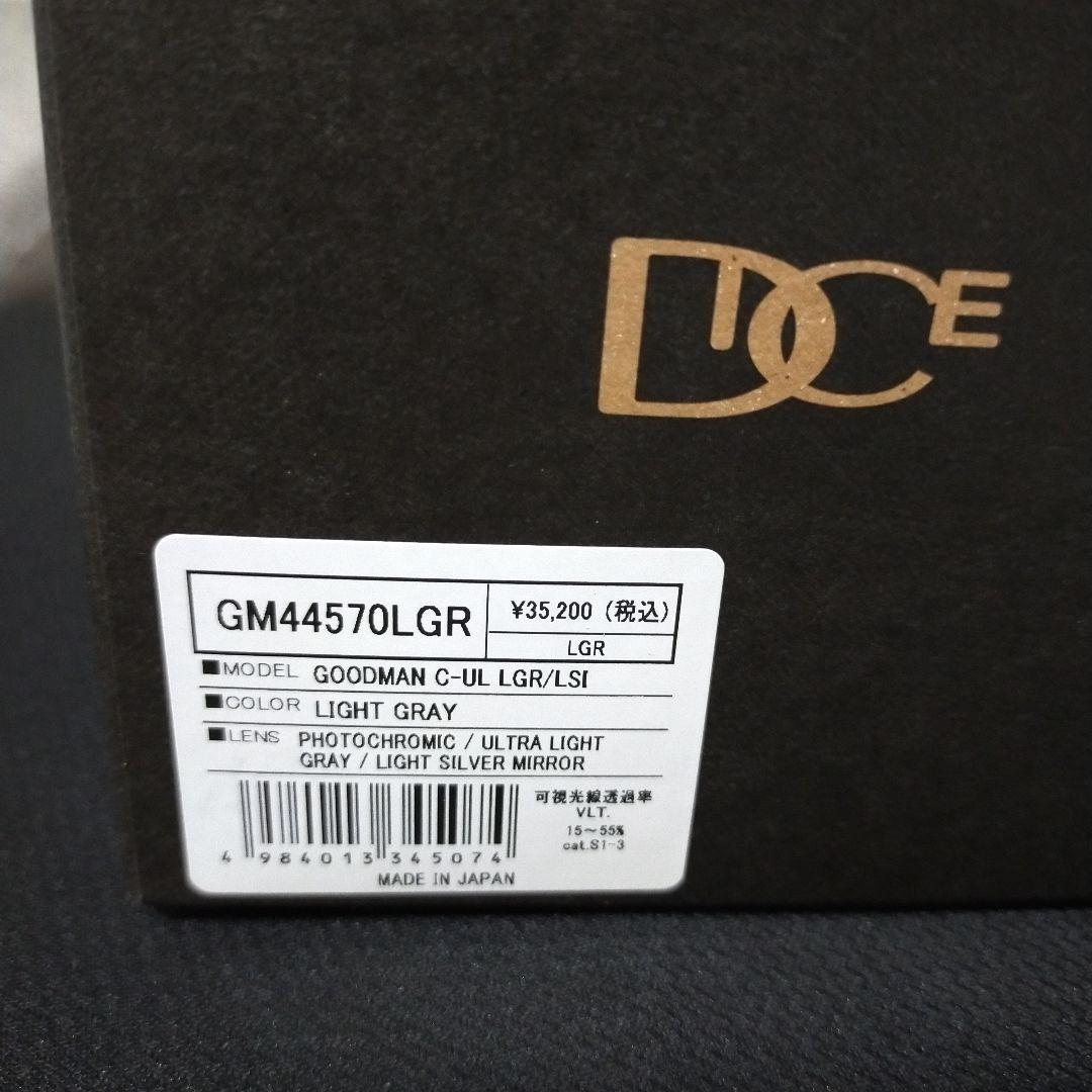DICE グッドマン　ゴーグル ライトグレーミラー