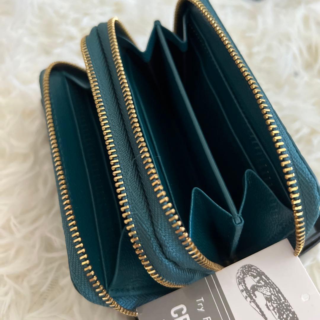 メル11865 さん専用新品　ヘンローンクロコダイルマットWファスナー小銭入れ