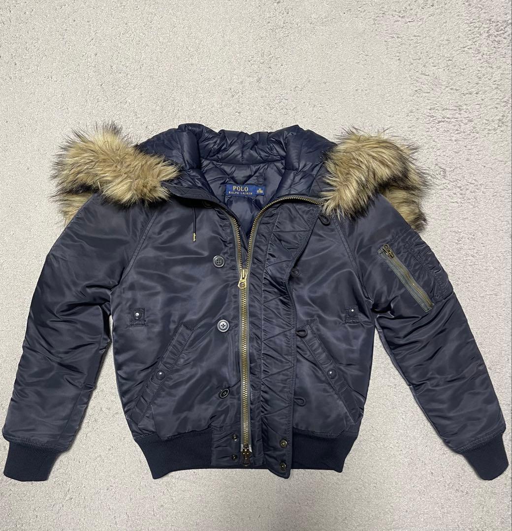 希少 POLO RALPH LAUREN N2Bダウンジャケット短丈
