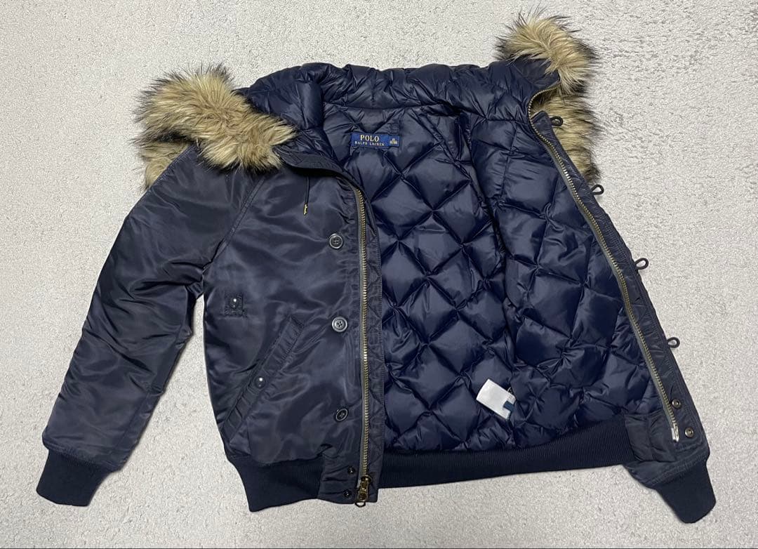 希少 POLO RALPH LAUREN N2Bダウンジャケット短丈