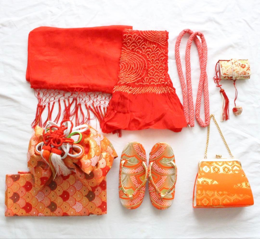 【◎ Hinata ◎】七五三 3歳 着物 つくり帯 セット