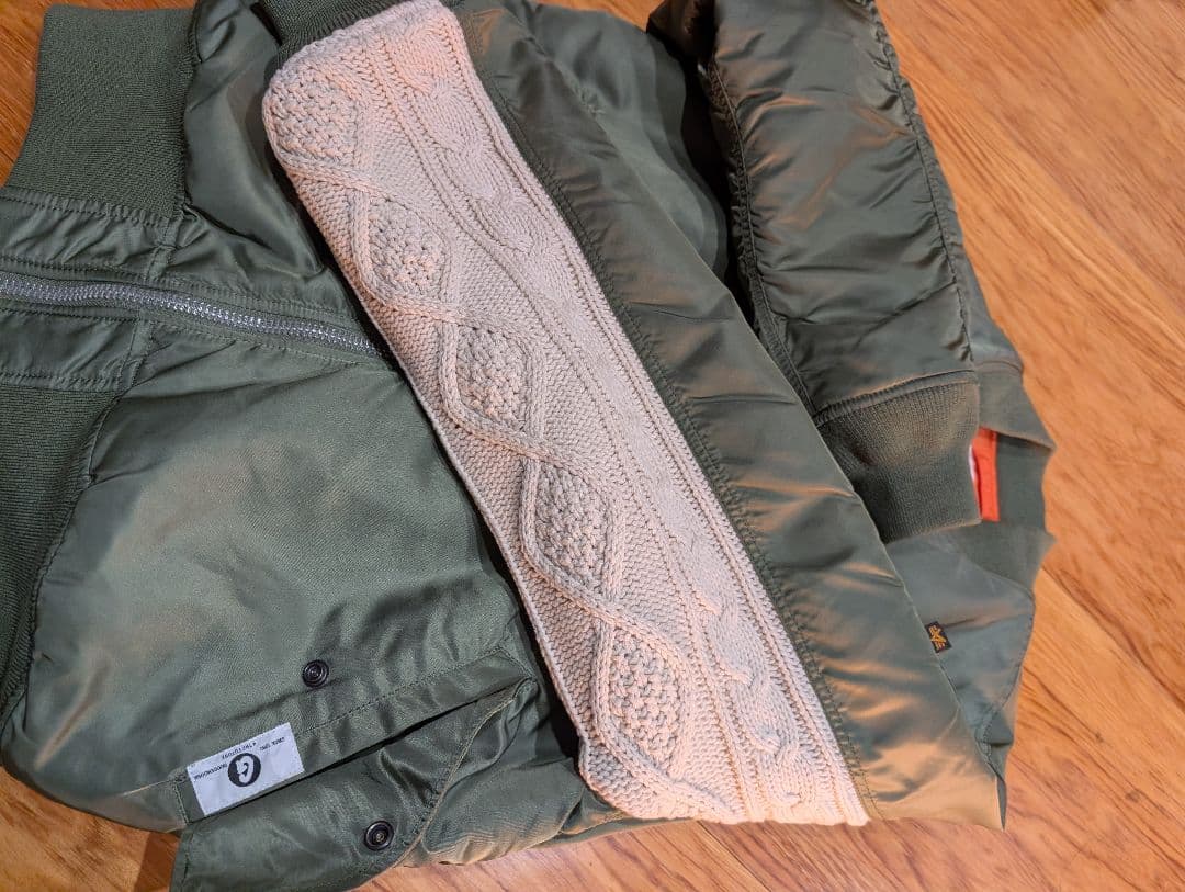 本日限定【最終値下げ】貴重XL 貴重サイズ！グッドイナフ白袖ニット