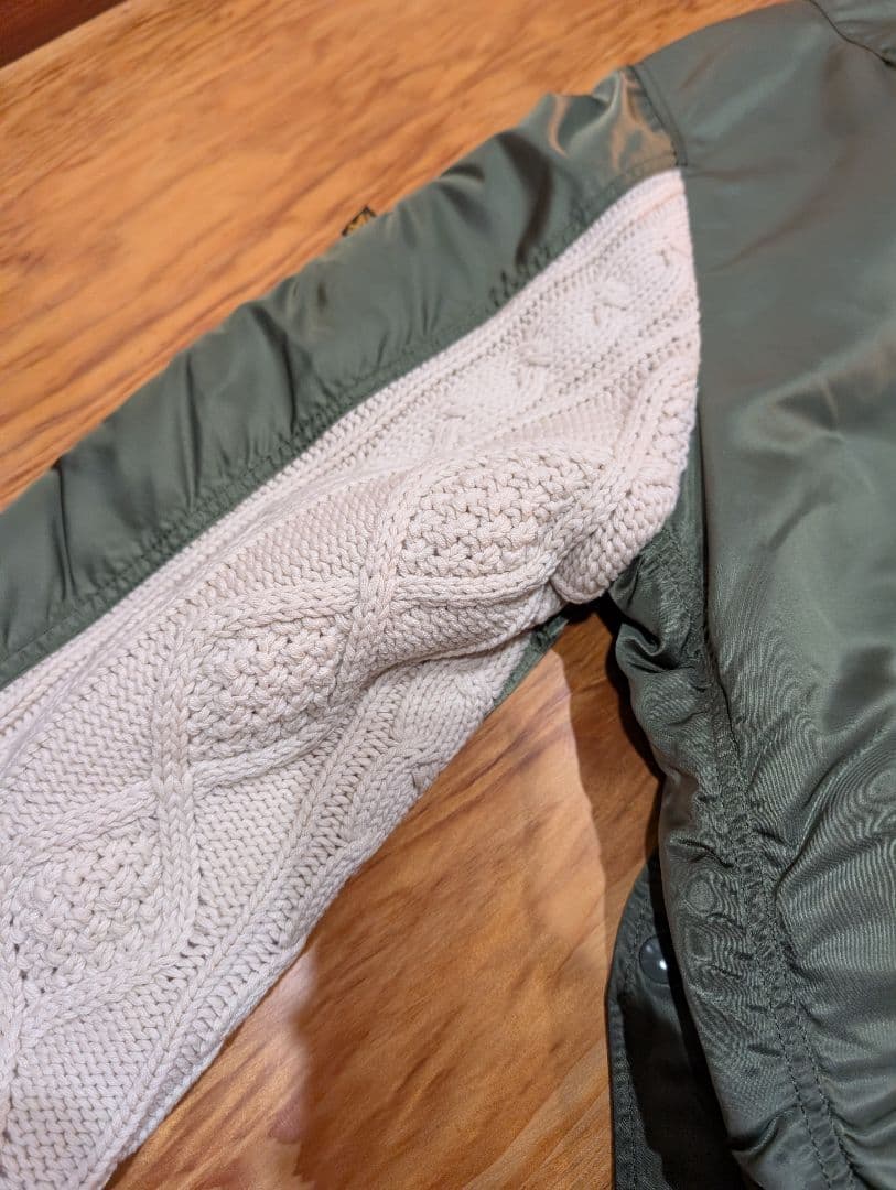 本日限定【最終値下げ】貴重XL 貴重サイズ！グッドイナフ白袖ニット