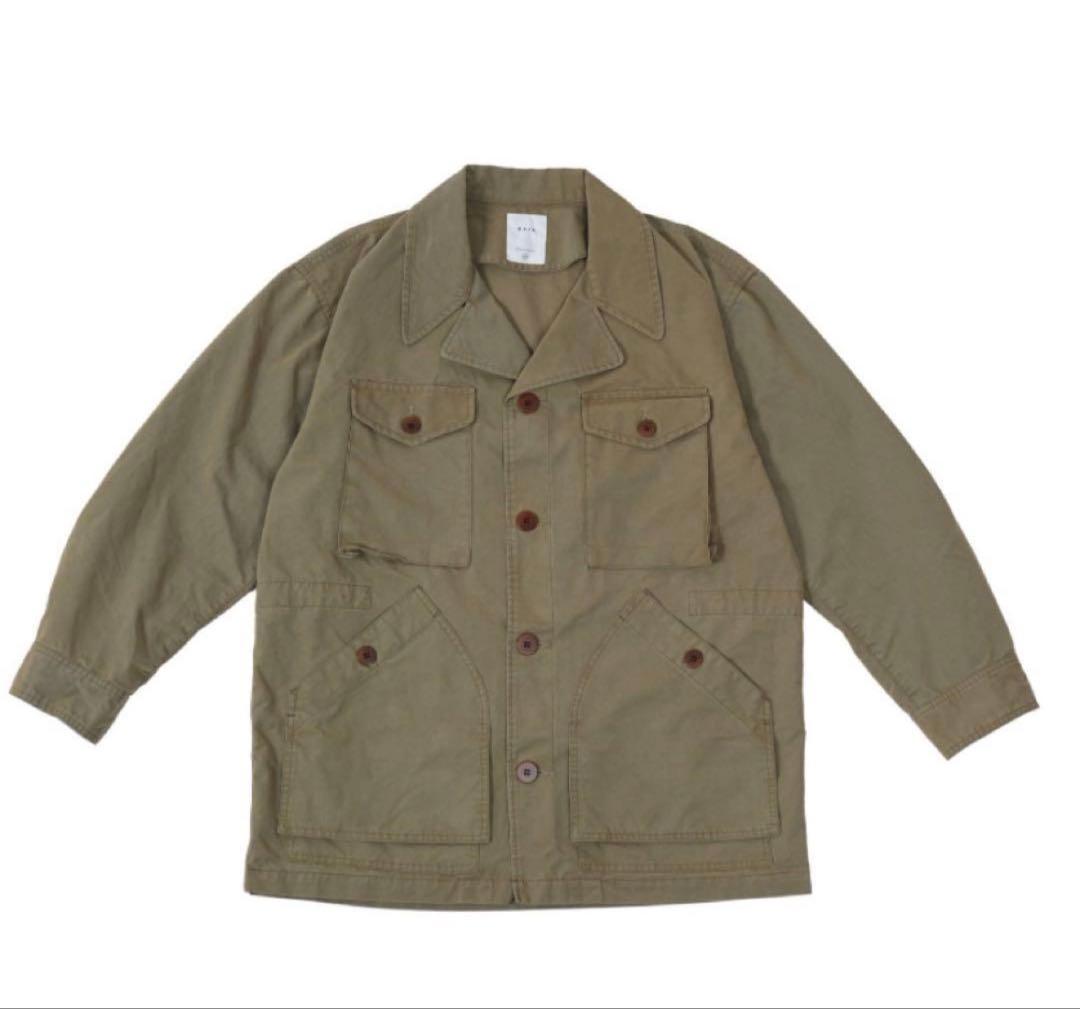 KAJA WIDE SAFARI JACKET 2 ベージュ OVY