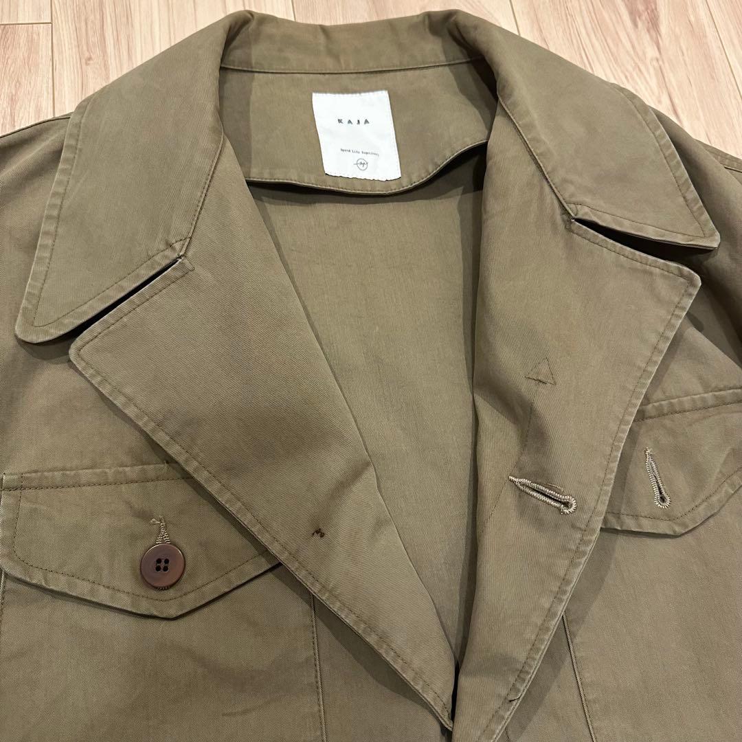 KAJA WIDE SAFARI JACKET 2 ベージュ OVY