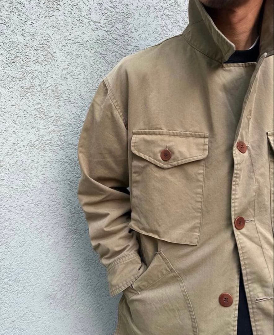 KAJA WIDE SAFARI JACKET 2 ベージュ OVY