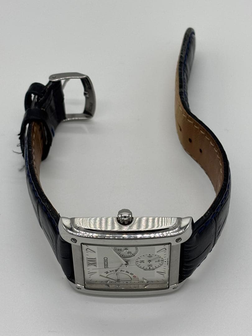 【美品】セイコー レトログラード クォーツ【5Y66-0AC0】【稼働品】メンズ