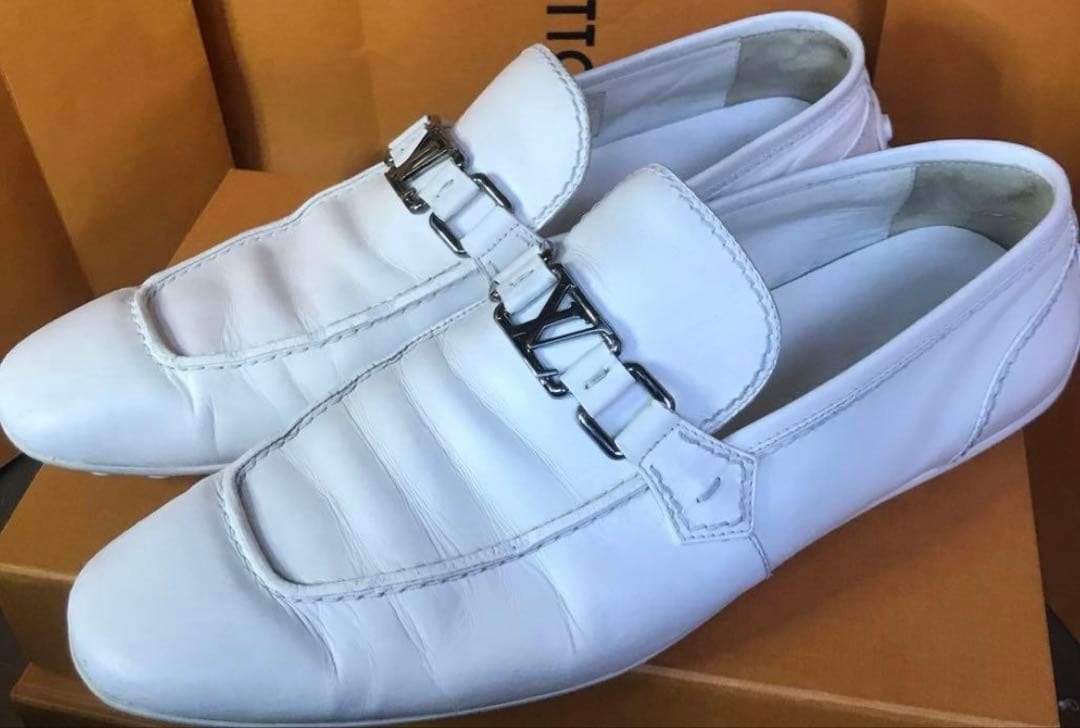 お値下げ✨ルイヴィトン✨ドライビングシューズ、ホワイト