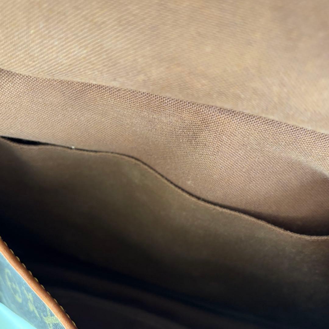 【美品】Louis Vuitton ショルダーバッグ ダークブラウン　ソミュール