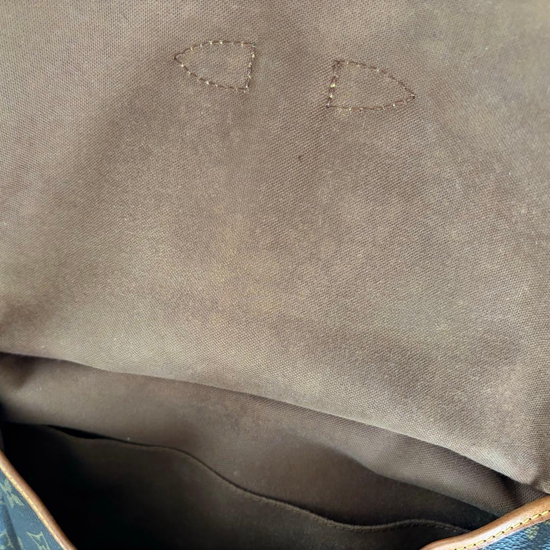 【美品】Louis Vuitton ショルダーバッグ ダークブラウン　ソミュール