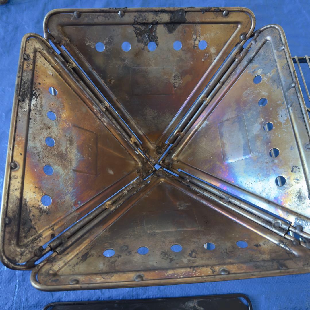 【オレンジ】 Peak（スノーピーク）焚火台 S 5点セット