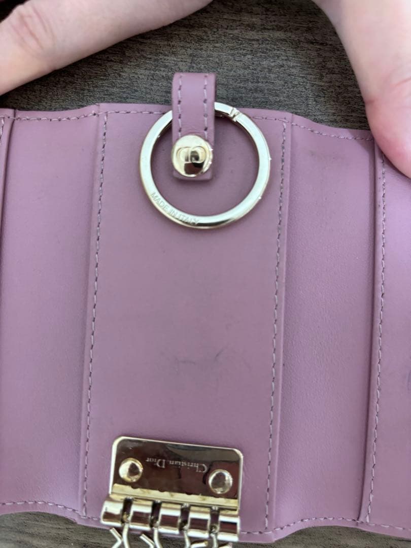 Christian Dior キーケース ピンク