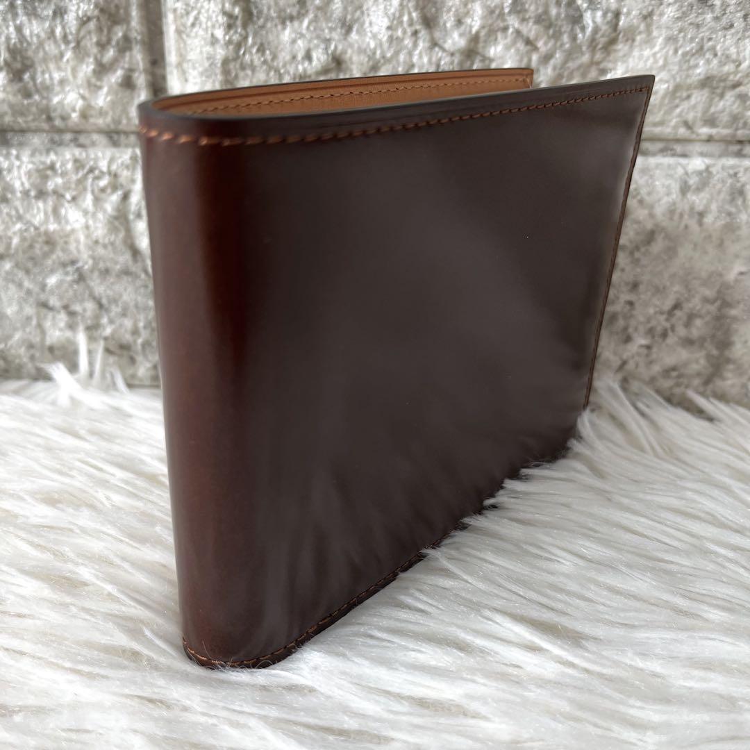 【新品未使用】フライングホース　コードバン　レザー　二つ折り財布