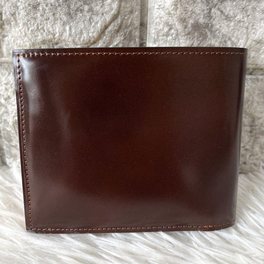 【新品未使用】フライングホース　コードバン　レザー　二つ折り財布