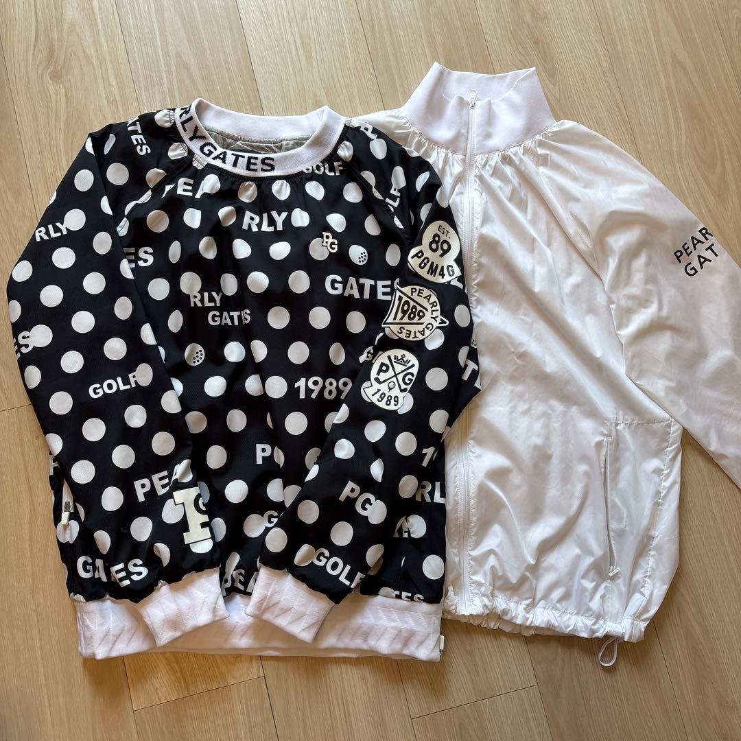PEARLY GATES ドット柄　防寒　アウター　2枚セット