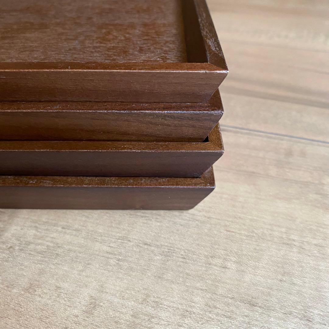 新品　木製トレー 10枚セット 木 トレイ お盆 お食事トレイ