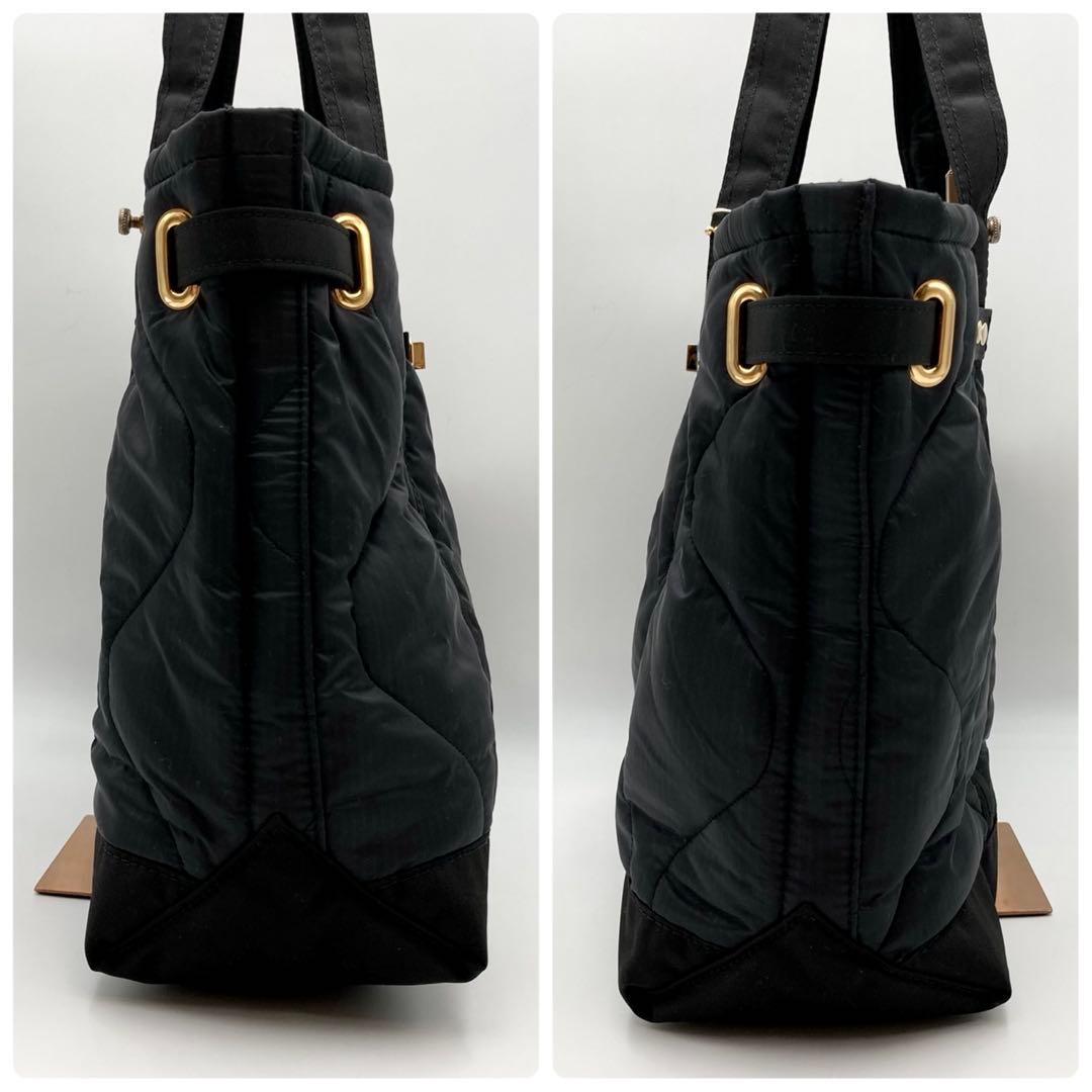 JKayO✨シータパランティカ トートバッグ 黒ナイロン ターンロック