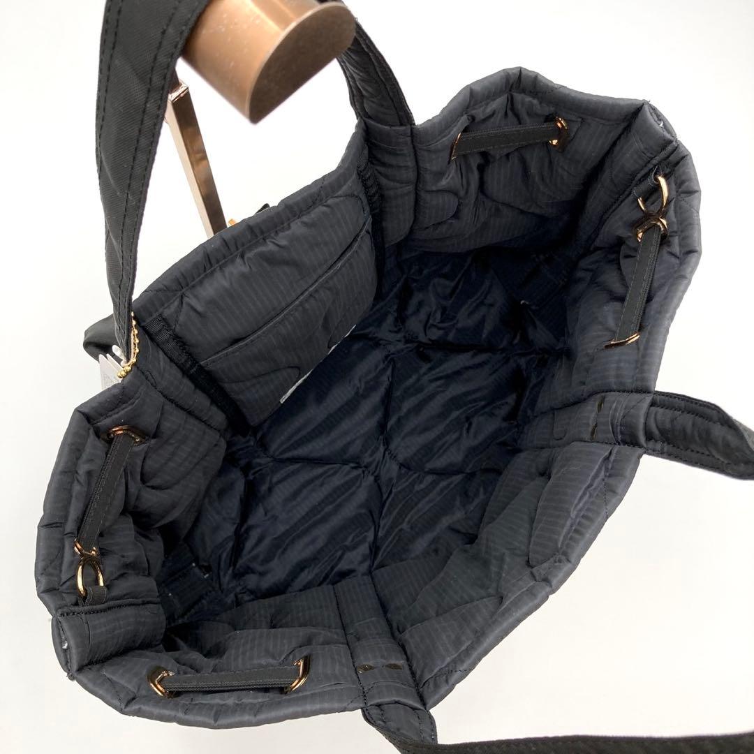 JKayO✨シータパランティカ トートバッグ 黒ナイロン ターンロック