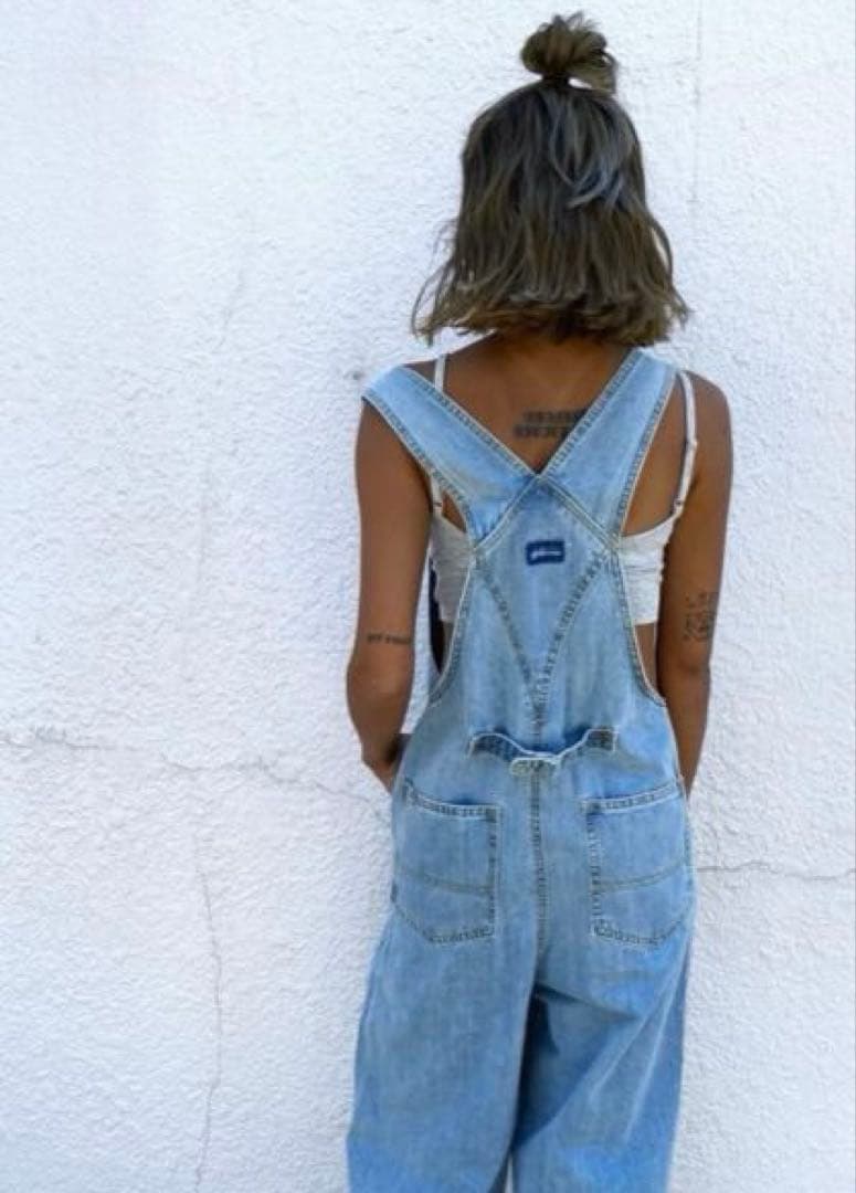 sudo デニムサロペット tablethotel ライトブルー