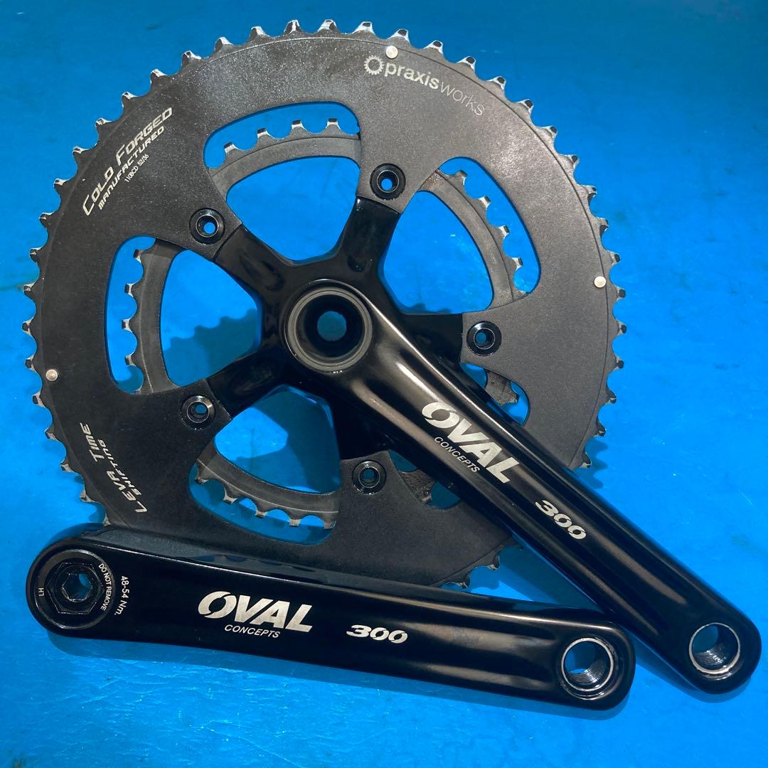 ★美品 praxisworks OVAL300 52/36 クランクセット