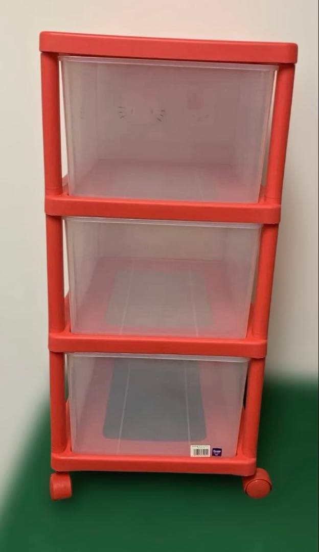 ⭐︎ハローキティ 2000 三段チェスト 収納ボックス 収納ケース レトロ 激レア