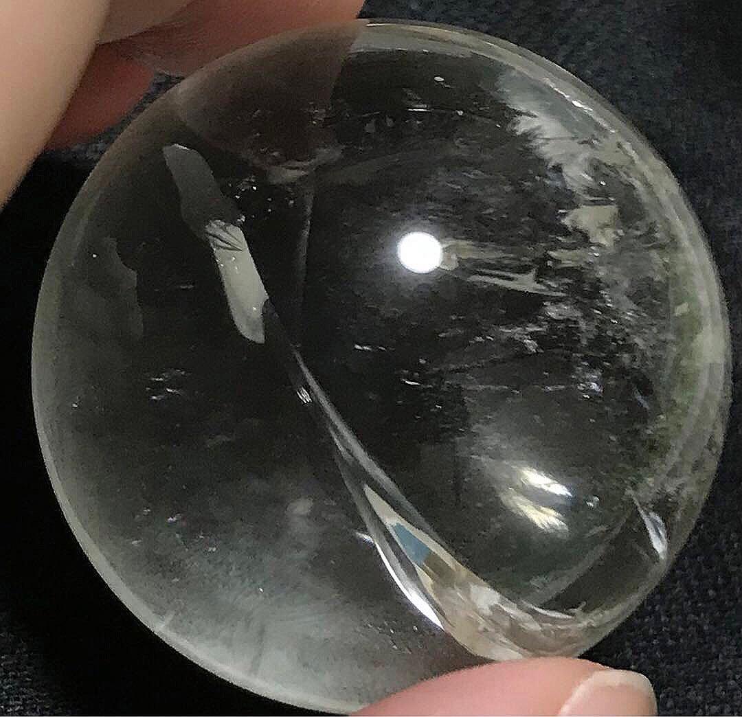 天然石　ブラジル　セラデカブラル産　レムリアンシードクリスタル　スフィア　丸玉