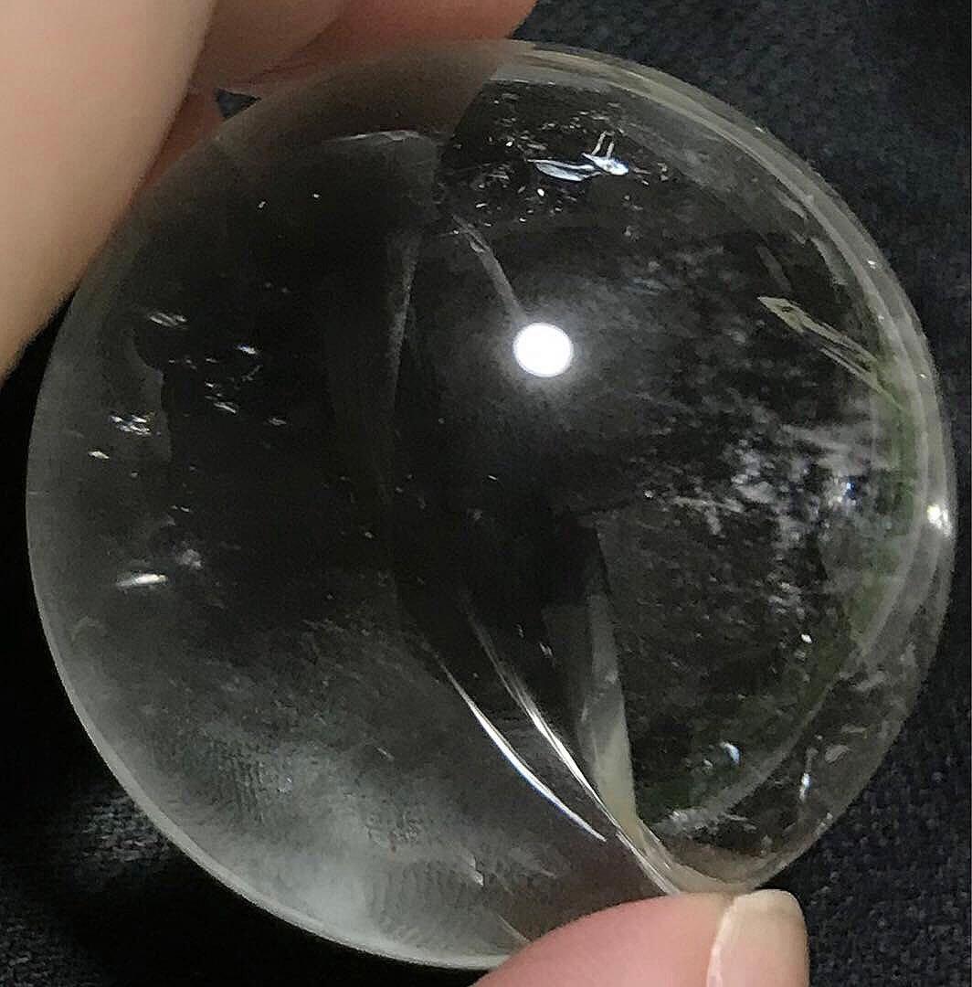 天然石　ブラジル　セラデカブラル産　レムリアンシードクリスタル　スフィア　丸玉