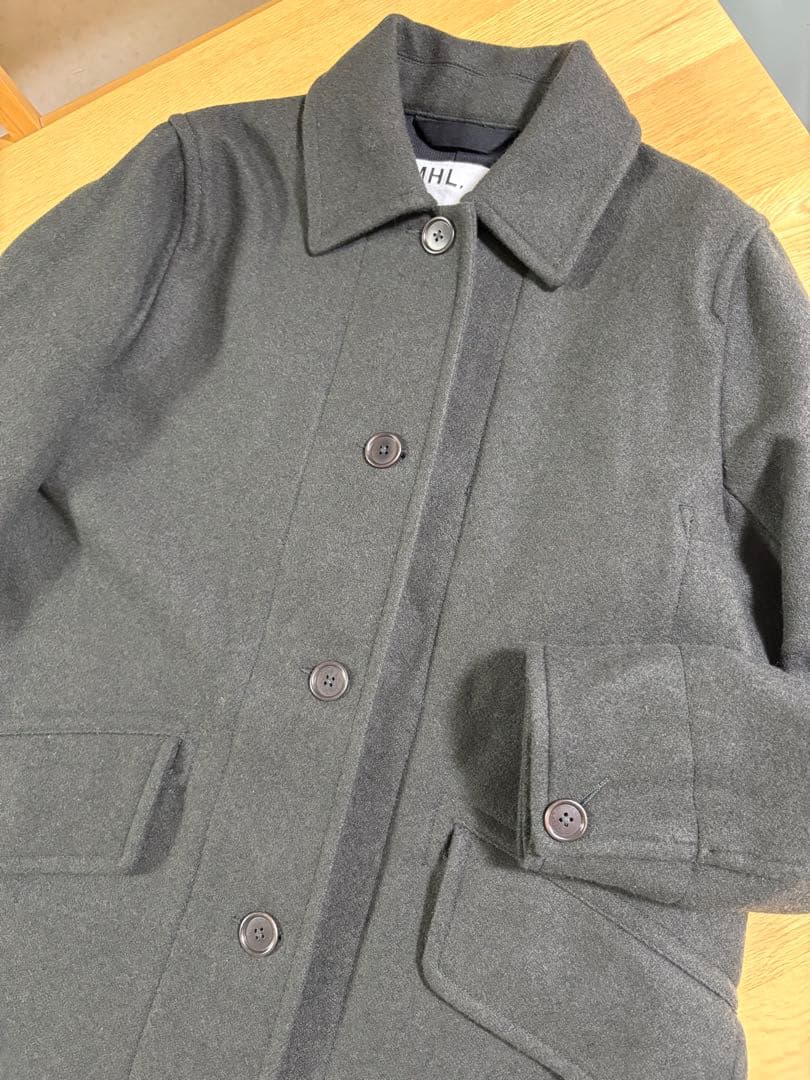 も*ん様 マーガレットハウエル　MHL.ベーシックメルトン　コート　レディースL