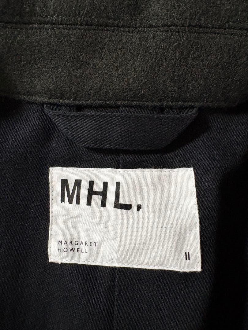 も*ん様 マーガレットハウエル　MHL.ベーシックメルトン　コート　レディースL