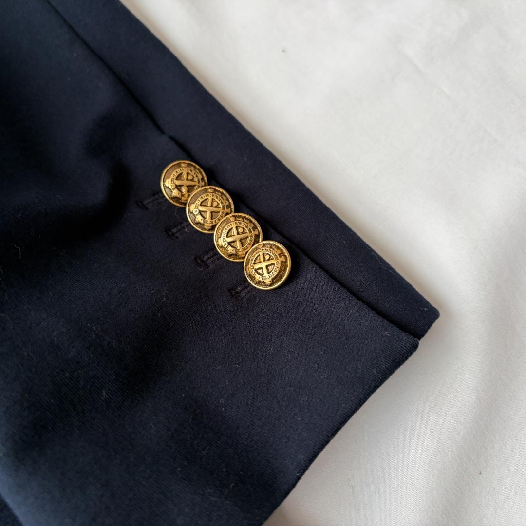 極美品 チルコロ1901 テーラードジャケット ダブルブレスト ネイビー 48