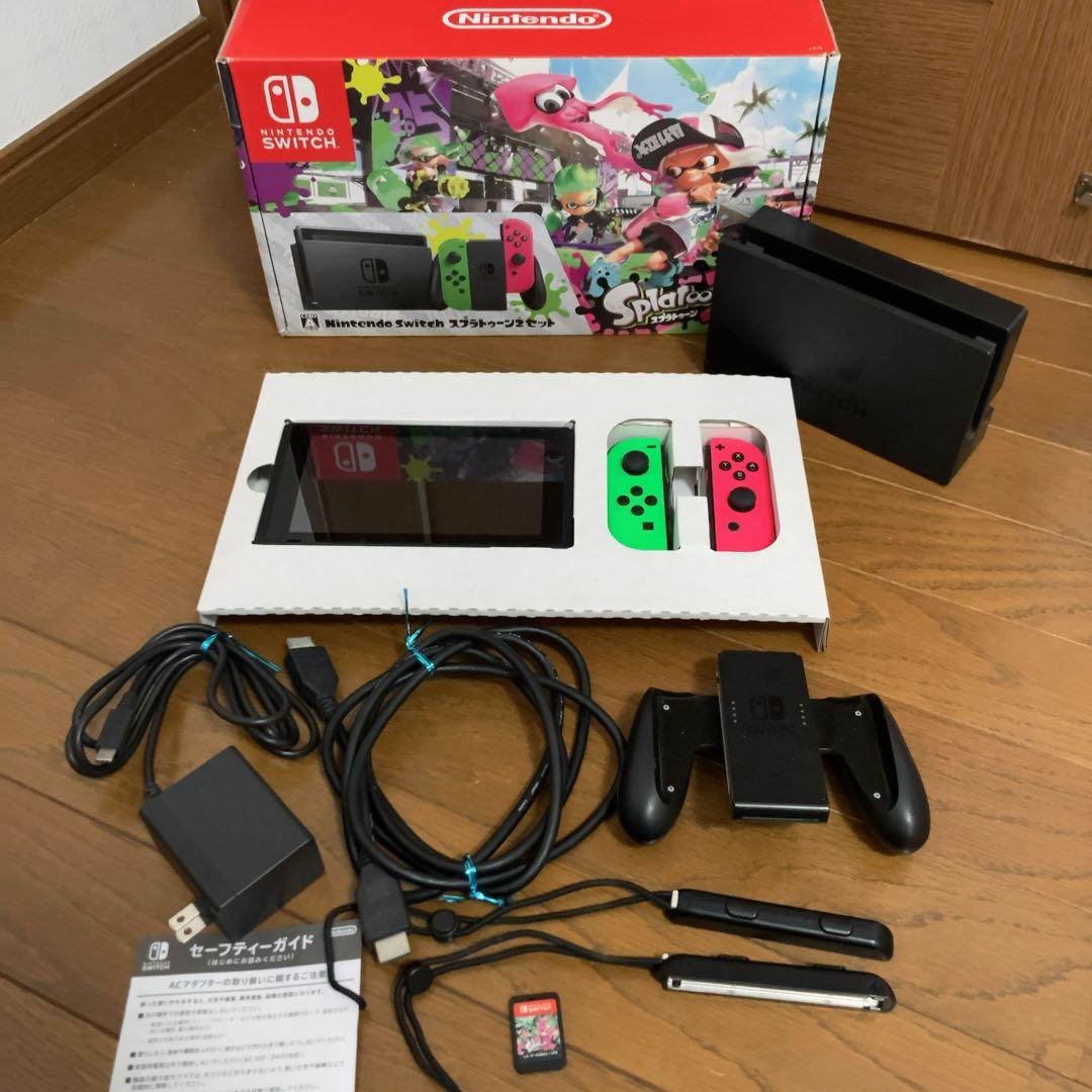 Nintendo Switch 本体 箱付き　スプラトゥーン2　すぐに遊べる