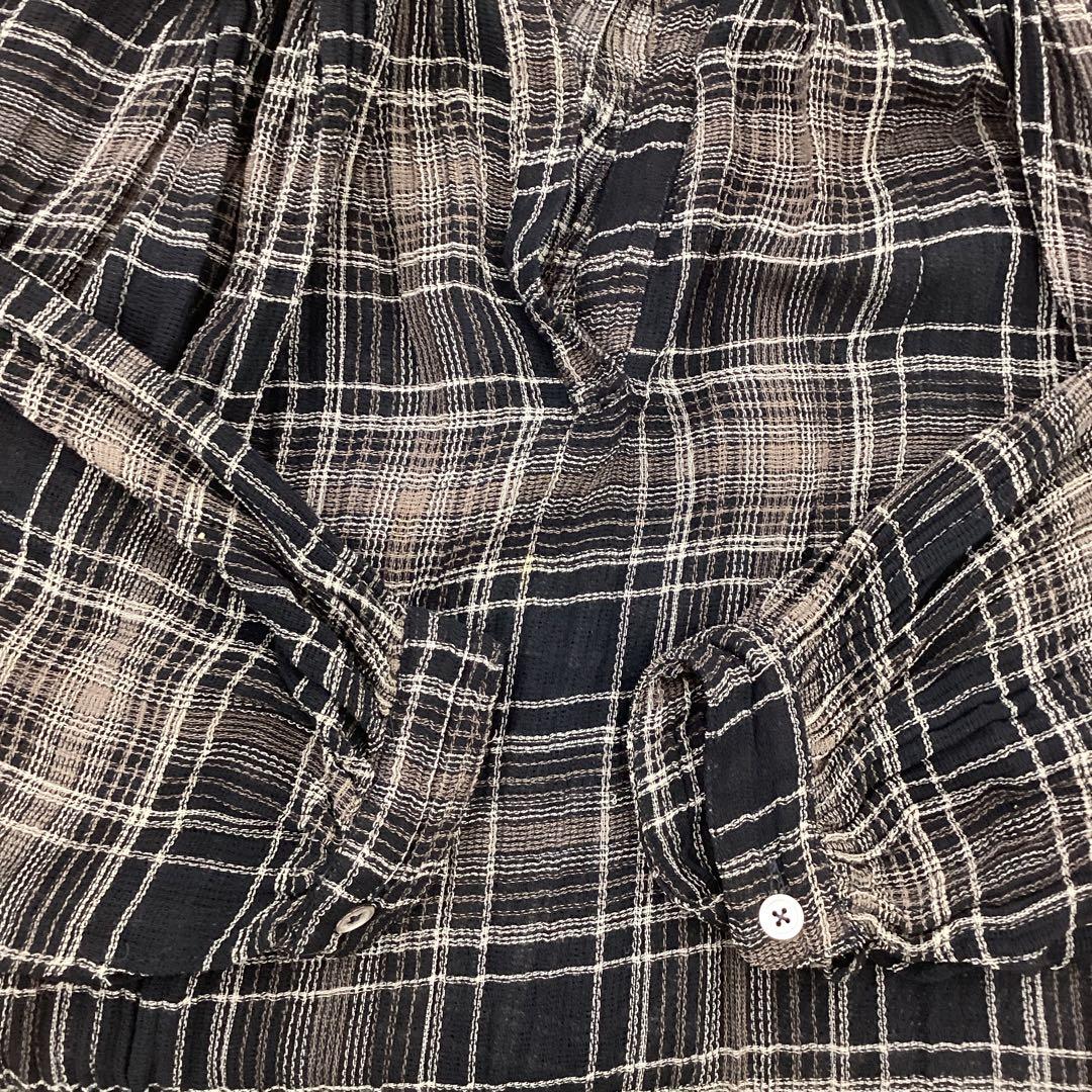 R742K レディースシャツチュニック F 黒レトロ春夏コムデギャルソン4/24