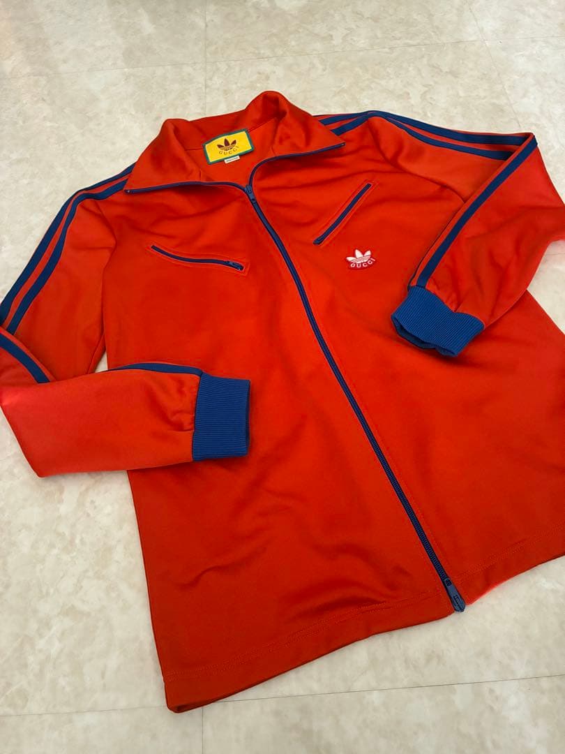 最終価格//GUCCI adidasジップアップトラックジャケット M 男女兼用