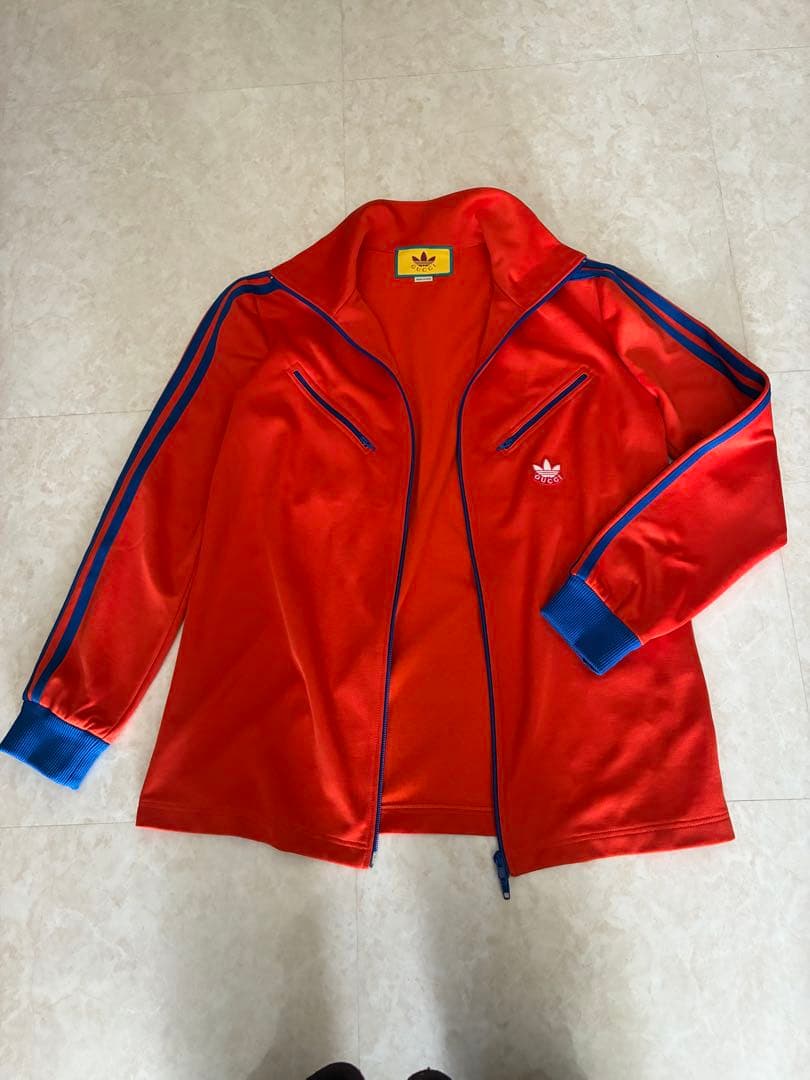 最終価格//GUCCI adidasジップアップトラックジャケット M 男女兼用