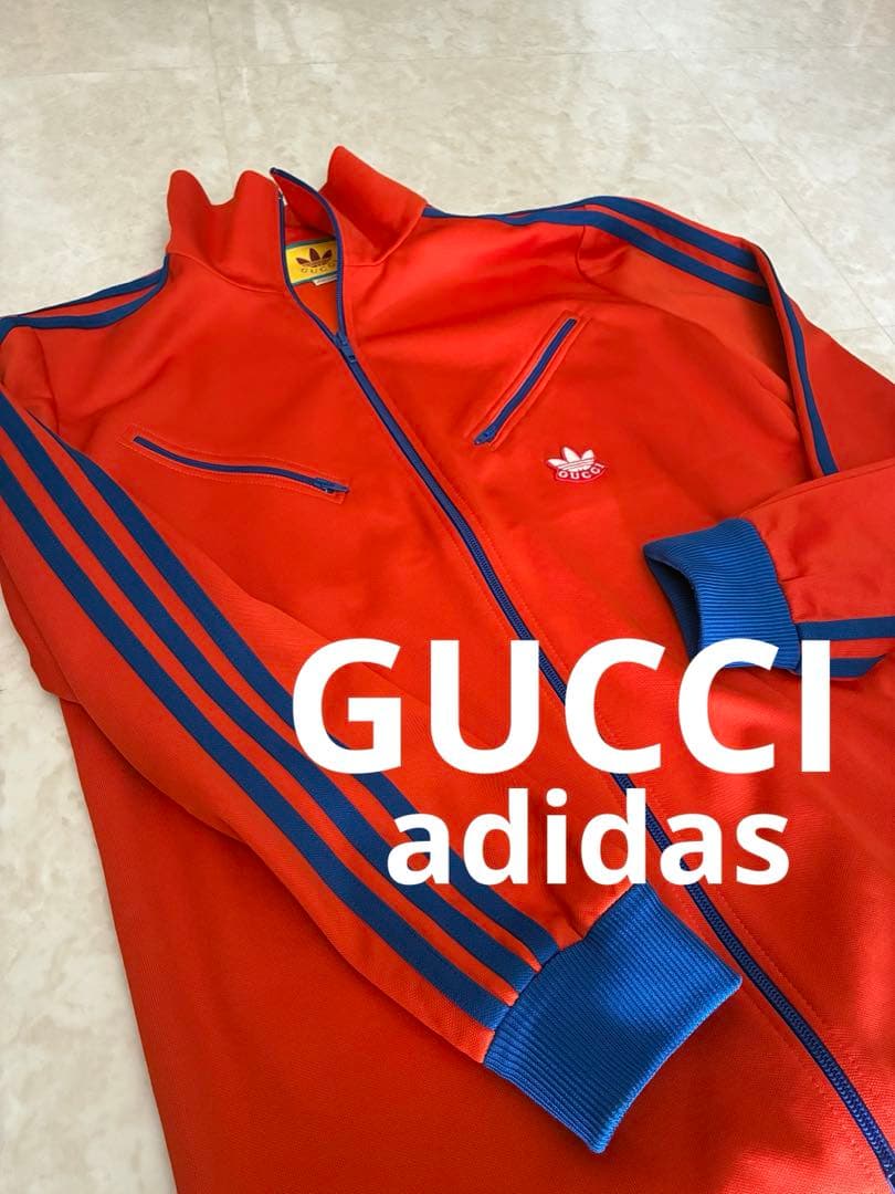最終価格//GUCCI adidasジップアップトラックジャケット M 男女兼用