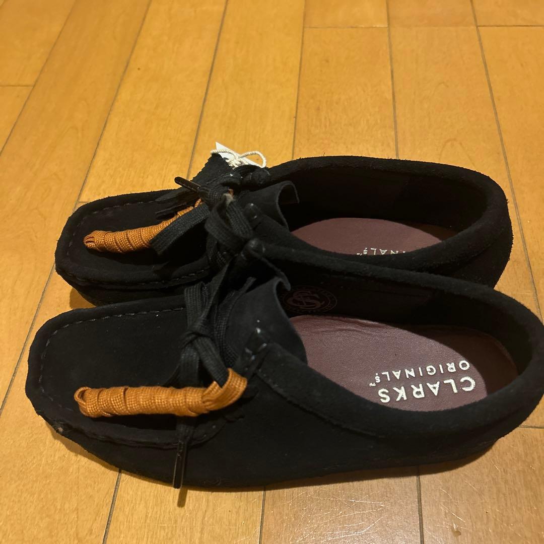 CLARKS ブラック ワラビー23.0cm