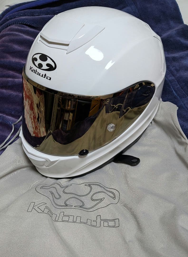 Kabuto フルフェイスヘルメット ホワイト 中古