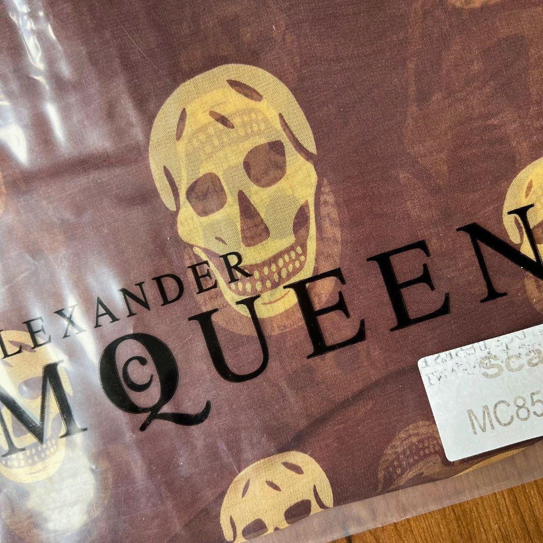 【未使用】アレキサンダーマックイーン ストール★人気のスカル柄