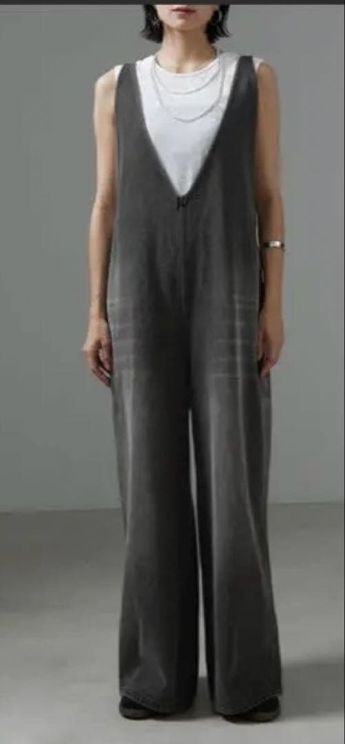 年内　デニムブルー サロペット